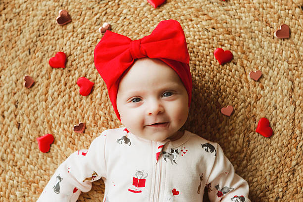 istock Baby Girl with Hearts 2260769534