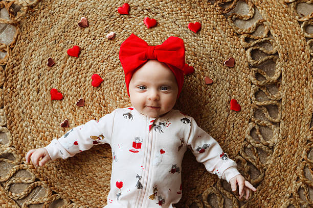 istock Baby Girl with Hearts 2260769688