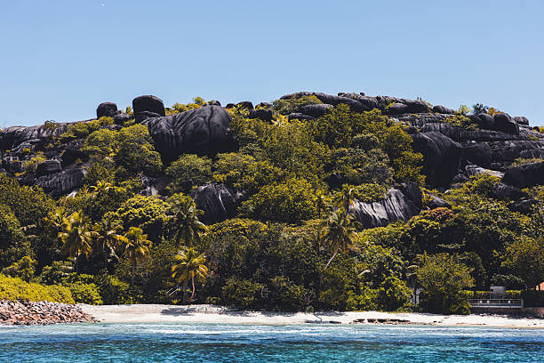 Mahe island, Seychelles. Mountain landscape photography taken at Copilia view point