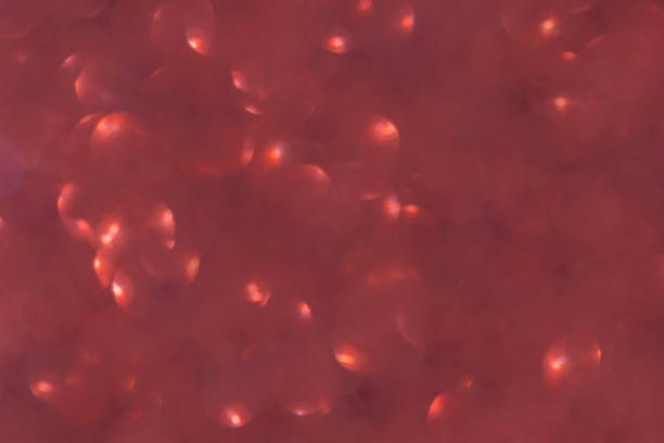 Red Bokeh Lights Abstract Background