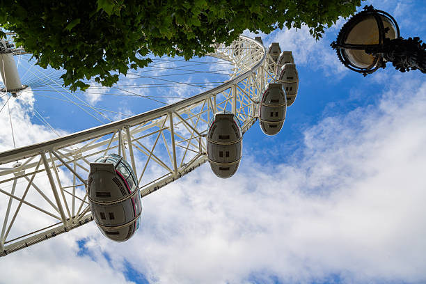 London, UK - May 26, 2025 : View of the London Eye, also known as the Millenium Wheel in London UK