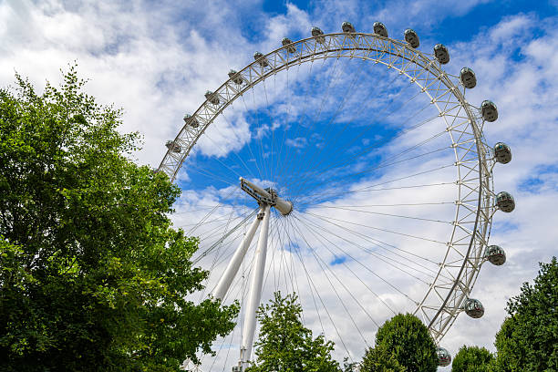 London, Uk - Circa October 2022: The London Eye ferris wheel on the South Bank of River Thames aka Millennium Wheel