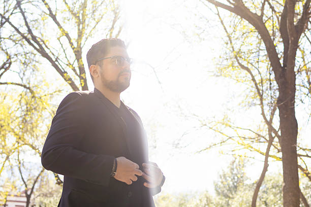 Portrait of a man in the sun