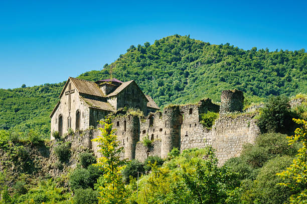 The historic Akhtala Monastery (10th c.) in Akhtala, Armenia.