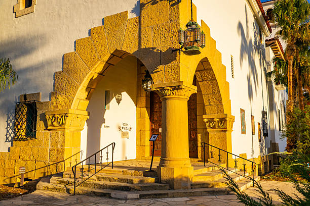 Santa Barbara, California USA - September 28, 2023:  Santa Barbara County Courthouse is a well known example of Spanish Colonial Revival architecture and is located in Santa Barbara, Santa Barbara County, California
