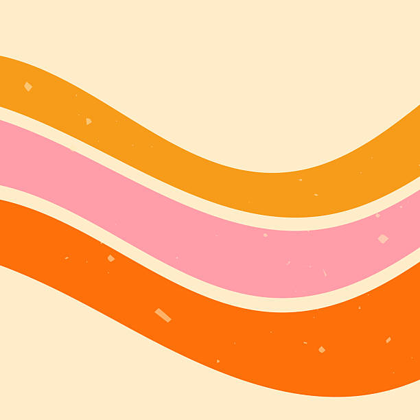 Y2K zebra groovy banner with pink and yellow lines.