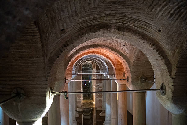 Arab cistern or Aljibe, former mosque during the Medieval Muslims Rule in Spain, Caceres