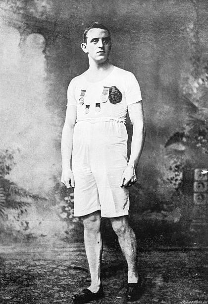 Portrait of 19th century sportman: Athletics, C A Bradley