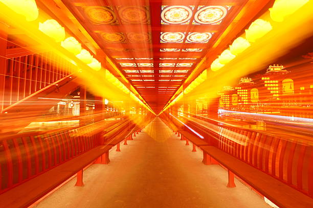 Chinese festive lantern at night, Chinese traditional lanterns at night