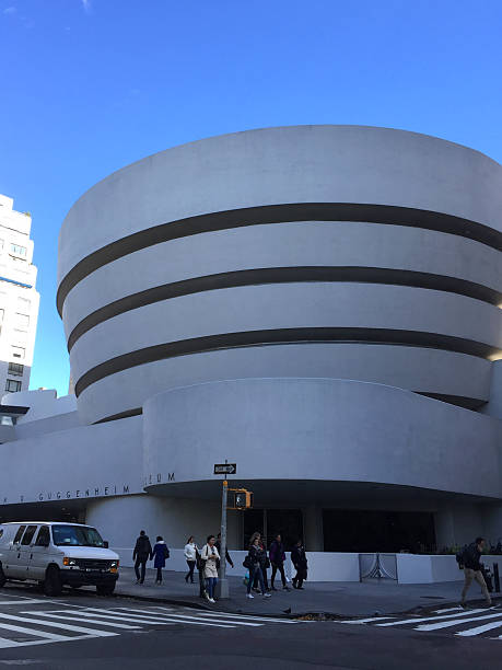 New York City, New York, United States - October 30, 2017: The Solomon R. Guggenheim Museum of modern and contemporary art