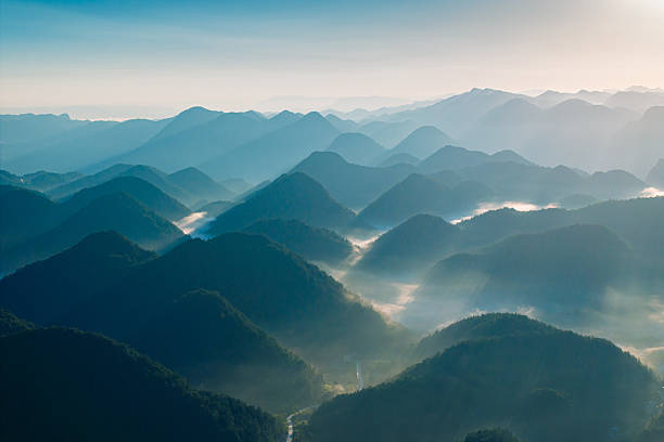 Mist mountain in the morning