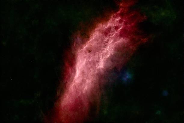This nebula is an emission nebula, meaning it generates its own light.  The red you see is called hydrogen alpha emission, and is generated by the atoms being polarized from the nearby star, Mankib