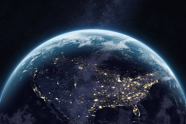 istock Amazing planet Earth in outer space. North America. USA. 2261255515
