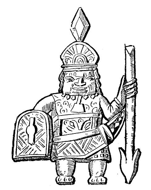 Image from 19th Century Art Illustrated Magazine: Primitive Art from Benin, Carving on Ivory Tusk
