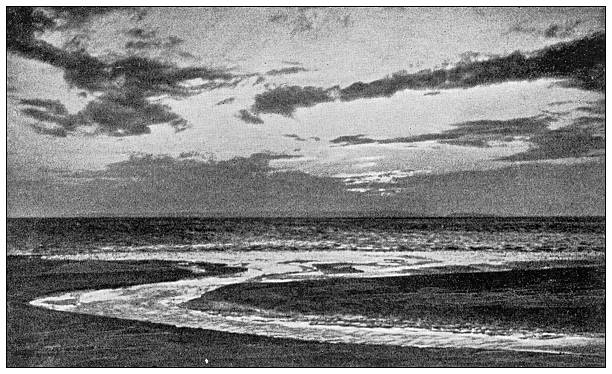 Image from 19th Century Art Illustrated Magazine: Antique photograph of cloudy sky