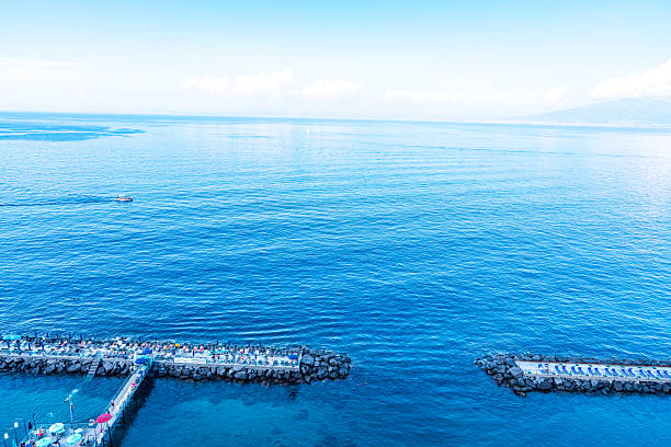Leonelli's beach and Piazza della Vittoria, Sorrento, Italy.