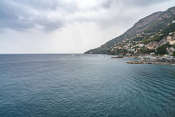 Coastline view in Amalfi in Ravello, Italy.