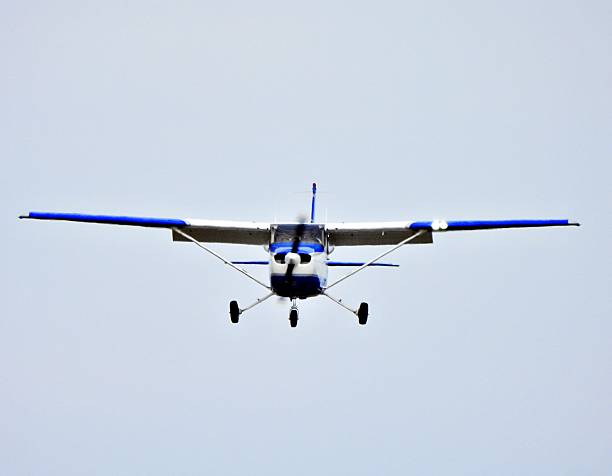 Boca Raton, Palm Beach County, Florida, USA, February 11, 2026. A Cessna 172R fixed wing single engine (4 seats / 1 engine) N101LU approaching the Boca Raton Airport.