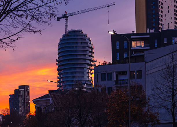 Tirana sunset view, Albania