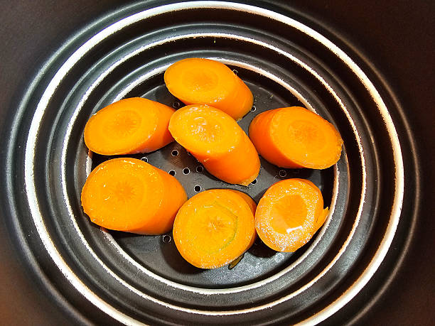 Cooking a stew on an induction hob in the home kitchen