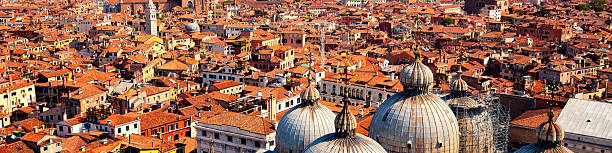 Panoramic view of Venice from St Mark's Campanile, Italy
