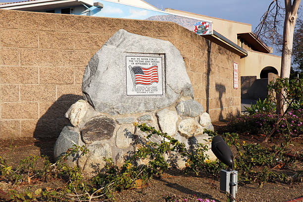 La Verne, California – January 30, 2025: 9/11 Memorial Monument Commemorating September 11, 2001 Attack