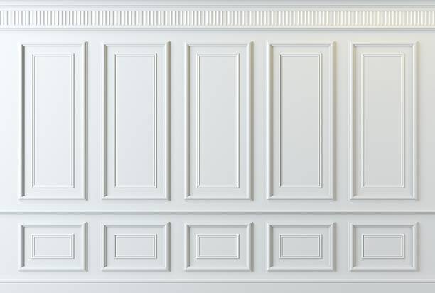 istock Extra large background arch wooden cabinet wall 2261445715