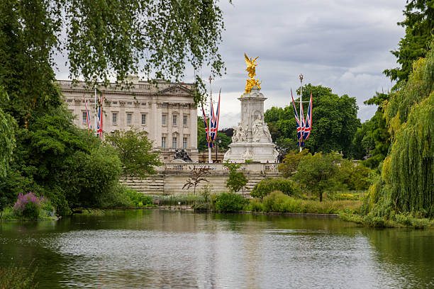 London, UK - May 26, 2025 : View of the Victoria Memorial at Buckingham Palace in London UK
