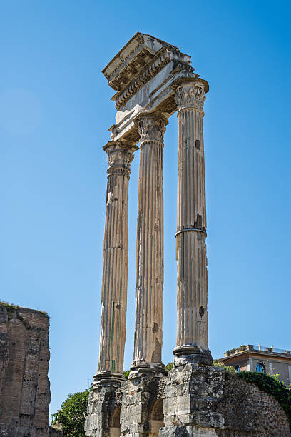 Ancient pillars on Palatine hill, Rome