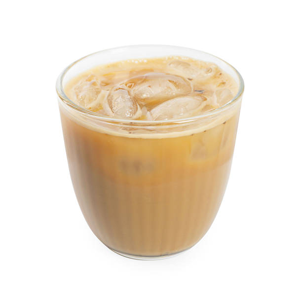istock Iced coffee with milk in glass isolated on white 2261556119