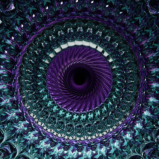 3d abstract glass swirl background