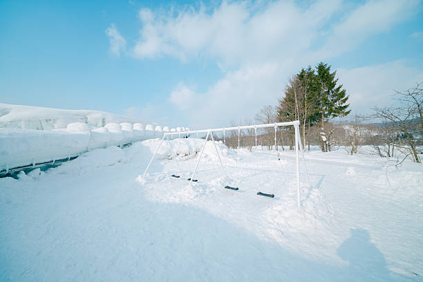 Beautiful icicles and snowy scenery in Mahora Iwate
