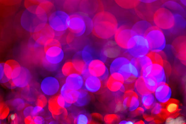 Pink and purple lights creating a beautiful, vibrant bokeh background