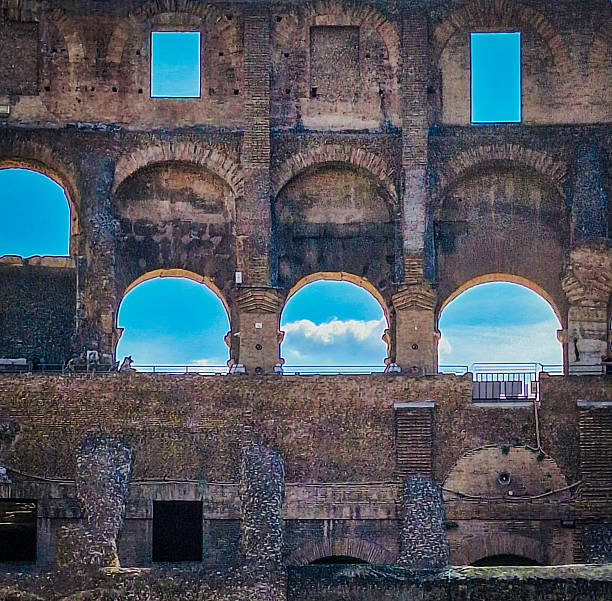 The Colosseum is an elliptical amphitheatre in the centre of the city of Rome, Italy, just east of the Roman Forum. It is the largest ancient amphitheatre ever built, and is the largest standing amphitheatre in the world.