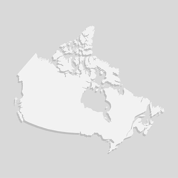 istock Map of Canada, template American outline country 2261688478