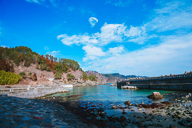 Beautiful ocean view from Sanriku Railway