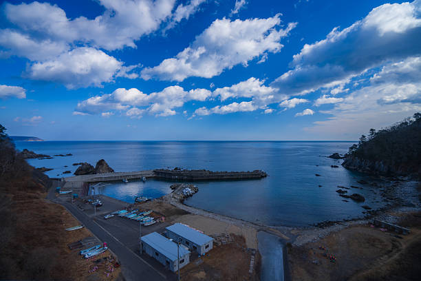 Beautiful ocean view from Sanriku Railway