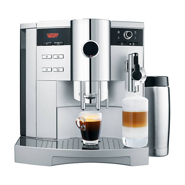 Perfectly prepared espresso coffee with milk