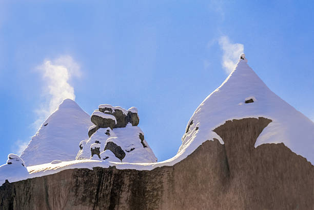 Cappadocia, a region the central Anatolia of Turkiye in winter.