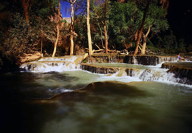 Grand Canyon, Arizona - March 16, 2023: Grand Canyon and Havasu Falls