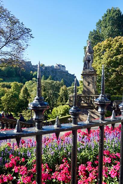 Far view of Edinburgh Castle in Edinburgh, Scotland