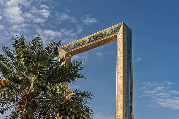 istock UAE - Dubai - The Frame - Iconic Landmark with Palm Tree Silhouette 2261836904