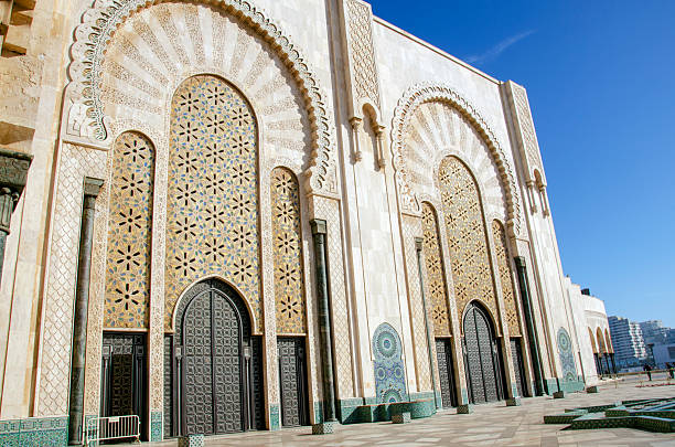 Hassan II Mosque, the landmark of Casablanca, Morocco