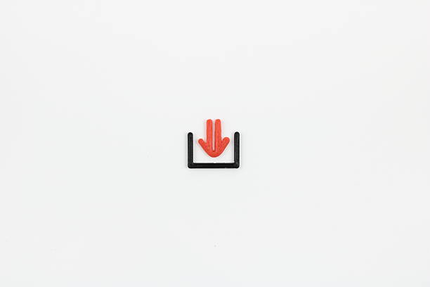 A 3D model reproducing a digital symbol in the real world. The contrast is beautiful, and it can be used as a visual representation symbolizing data storage or acquisition.