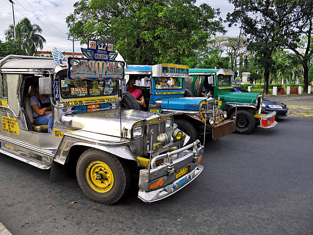 Manila, Philippins - 06 Mar 2012. The Jeepney on street of Manila, Philippines