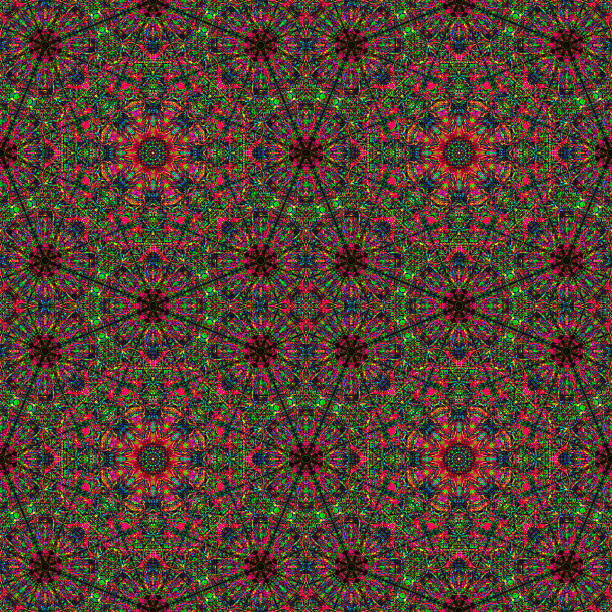 Seamless pattern with symmetric geometric ornament. Beautiful pattern for design, printing, batik.