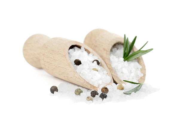 Parsley garlic salt background