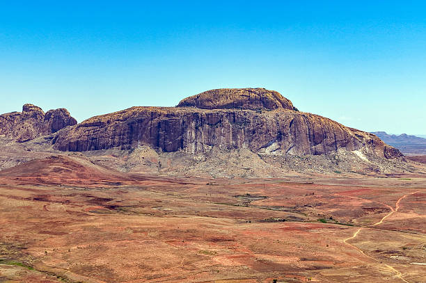 Beautiful landscape of Anja Community Reserve National Park in Madagascar, featuring dramatic granite rock formations, lush vegetation and natural scenery. The park is famous for its unique biodiversity, ring-tailed lemurs and striking mountainous terrain, making it an ideal destination for eco-tourism, nature travel and wildlife exploration in southern Madagascar.________________________________________