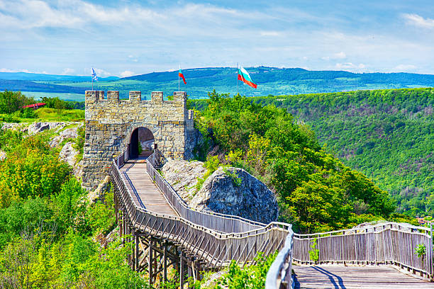 The remains of an ancient fortress of Ovech located east of the town of Provadia, Bulgaria