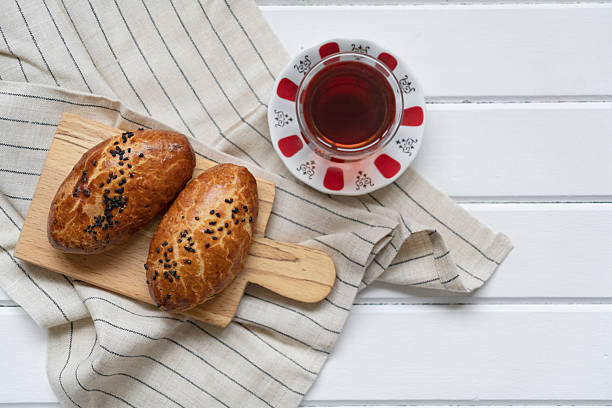 Traditional Turkish pastries pogaca famous bakery product